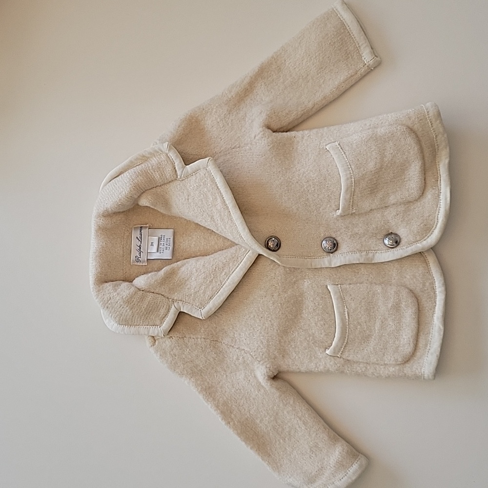 Ralph Lauren 100% wool baby cardigan